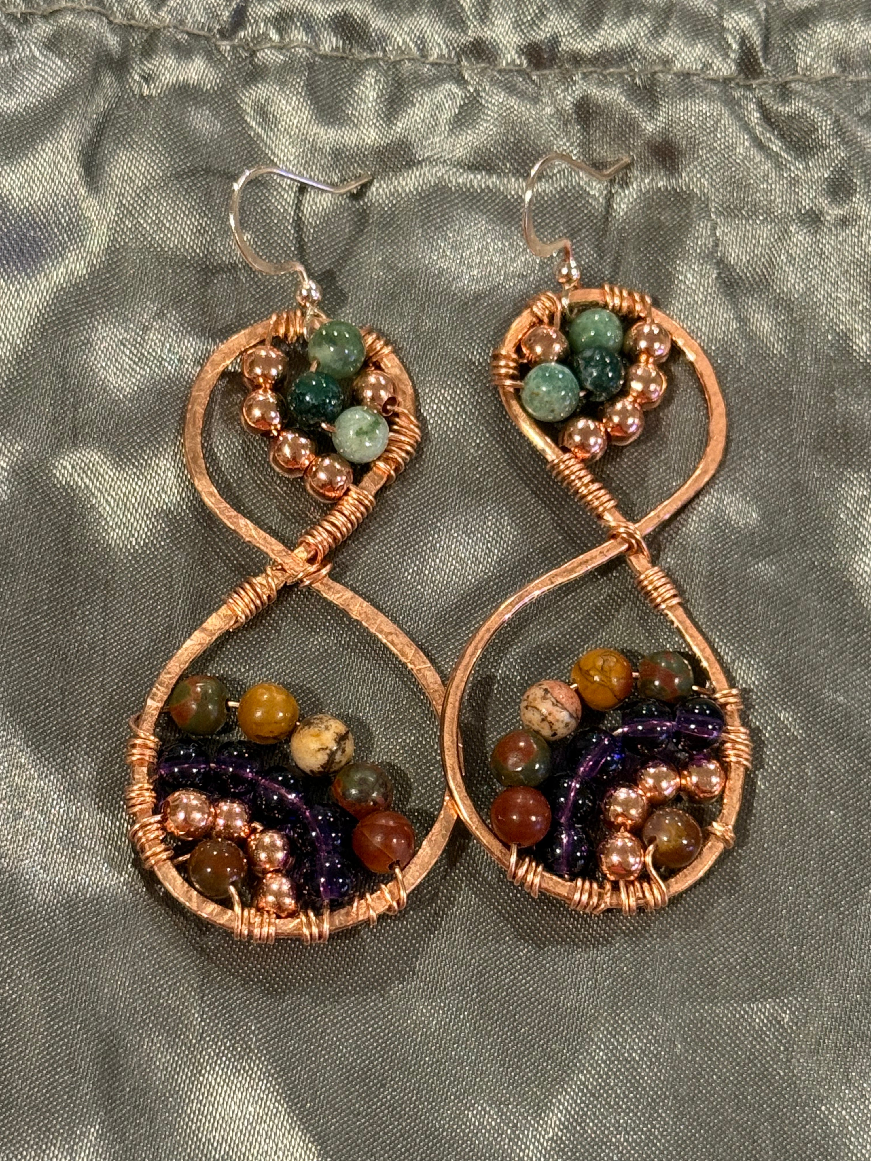 Copper earrings